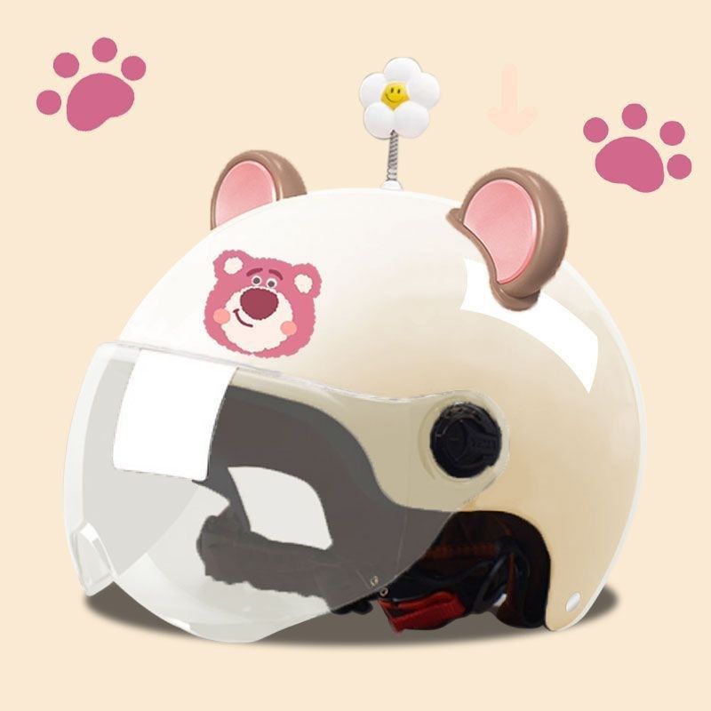 电动电瓶车头盔夏季男女士轻x便防晒四季通用摩托车卡通成人安全