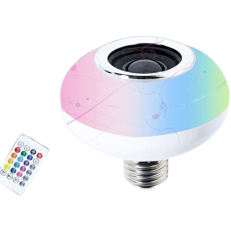智能蓝牙音乐灯泡 led七彩音箱球泡 e27无线带遥控音响球泡灯