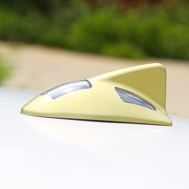 汽车改装灯太阳能充电爆闪防追尾led车顶灯鲨鱼鳍车外警示装饰灯