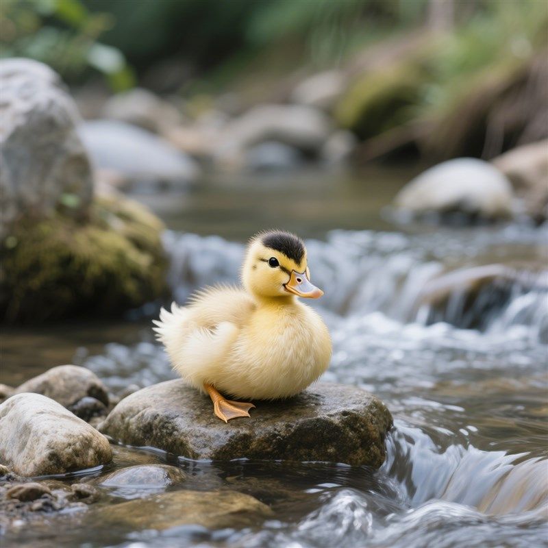 网红宠物孩童玩伴黏人小黄鸭脱壳花边鸭幼崽好养