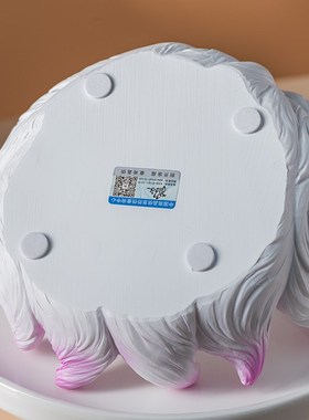 萌物传奇可爱九尾狐托盘钥匙收纳玄关摆件办公室桌面装饰摆件礼物