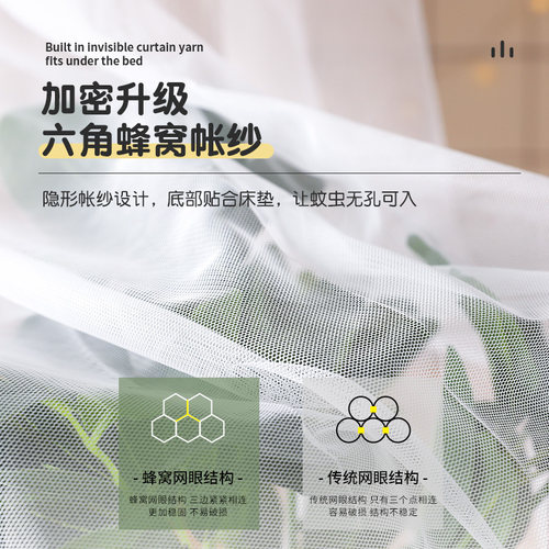 可折叠蚊帐家用2022新款免安装卧室新型加高2021无底易拆洗一米二