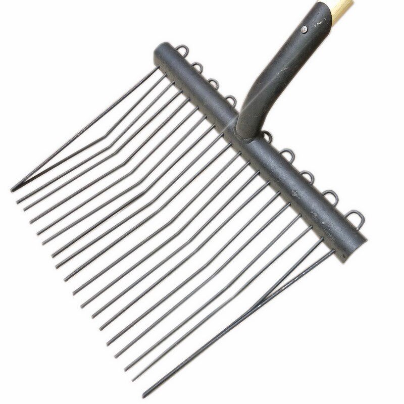 马粪叉子粪铲铁叉实心马粪叉草料钢叉一体锻打粪叉养殖场清粪工具