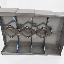 友佳VB-610A机床加工中心电脑锣钢板防护罩XYZ轴伸缩式不锈钢护板