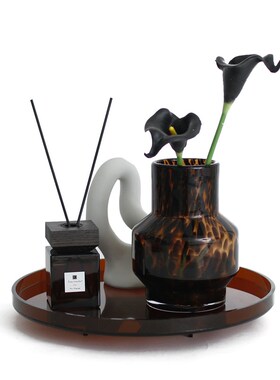 现代简欧样板房间摆件组合售楼处客厅餐桌玄关全案陈列装饰品托盘