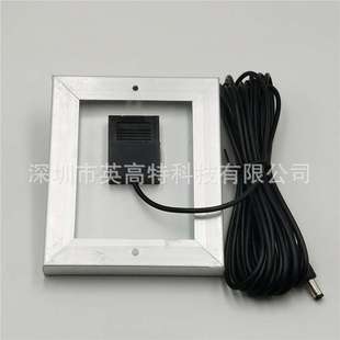 插头DC5.5 太阳能充电板 玻璃层压铝框含接线盒 2.1MM