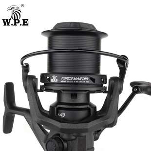 W.P.E鲤鱼钓渔线轮9 远投金属合金线杯纺车外贸出口专业鲤钓 1bbs