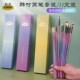 韩竹水粉笔油画笔套装 美术专用11支丙烯笔扇形笔平头画笔排笔颜料