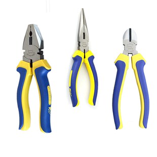 长城精工老虎钳钢丝钳斜嘴钳斜口钳尖嘴钳6寸钳子工具多功能手钳