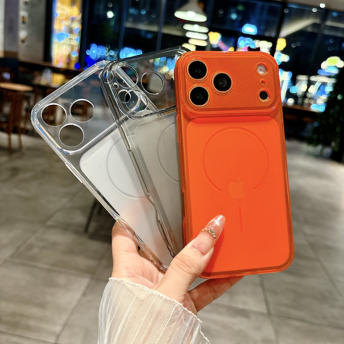 高级纯色秒变17大视窗适用苹果16Promax手机壳IP15磨砂14全包13