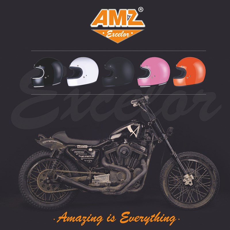 Amz覆古摩托车摩托车全季节u头盔哈雷时尚酷全季节成人头盔轻微缺