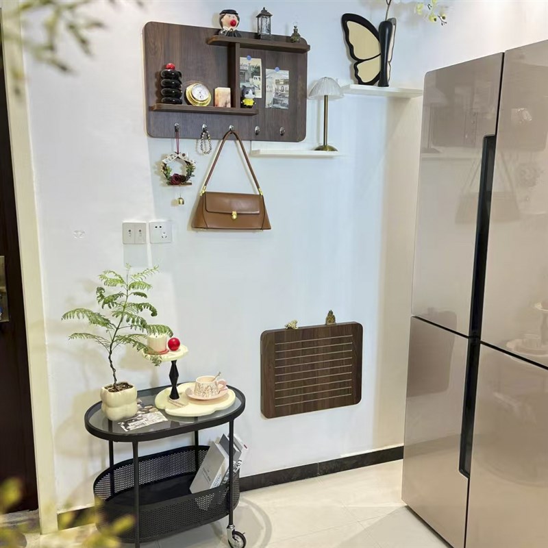 电表箱装饰画2025新款简约免打孔配电箱挂画改造置物架电闸箱遮挡