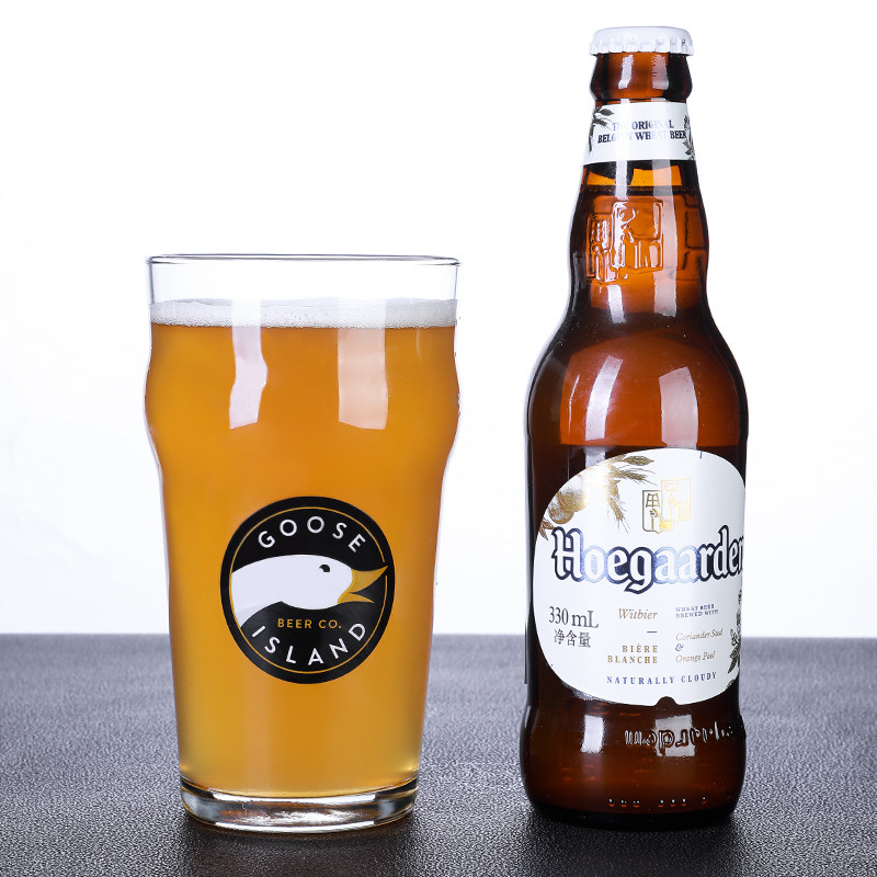 简序美国GOOSEISLAND鹅岛专用啤酒杯皮尔森英式精酿IPA品脱杯定制