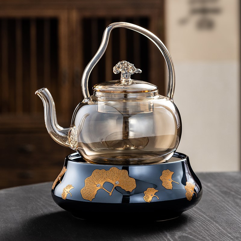 新款高档玻璃烧水壶煮茶壶陶瓷电陶炉煮水壶陈皮小青柑煮茶器套装