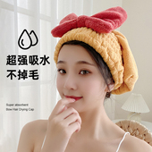 干发帽超强吸水速干加厚女2022新款 可爱 洗头擦头干发巾浴帽套头款