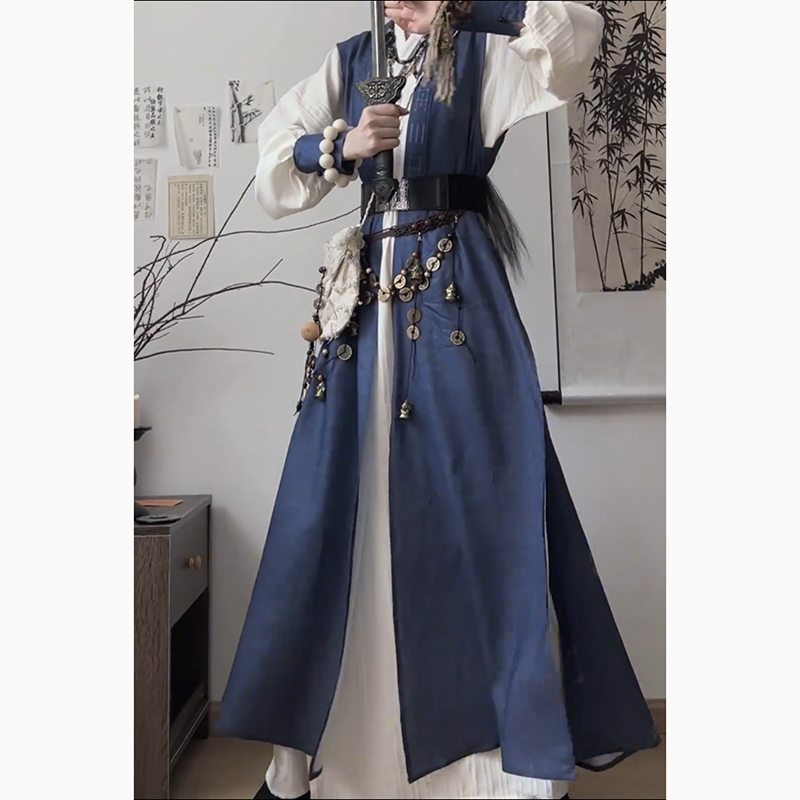 小道士cos服/万用黑色劲装/古风古装/cosplay/原创正版