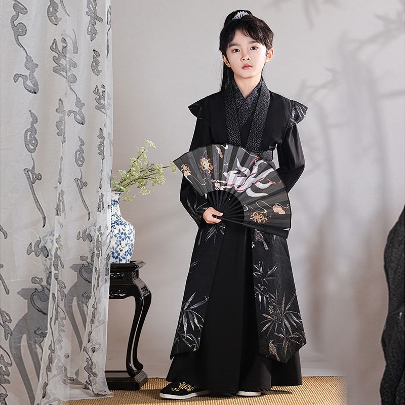 男童汉服春秋2025新款原创儿童古装明制侠客公子古风帅气男孩唐装