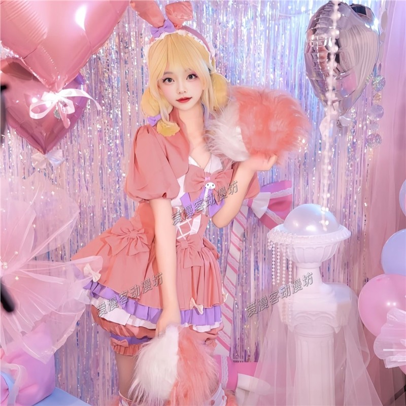 第五人格cos服联动三丽鸥大明星美乐蒂拉拉队员cosplay服装女全套图片