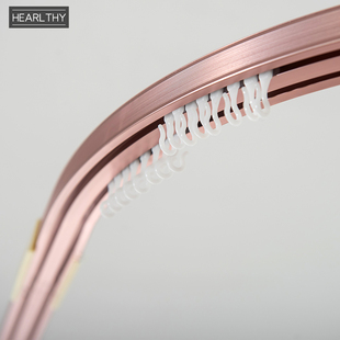 加厚可伸缩宿舍床帘支架蚊帐U型双轨道学生寝室上铺u形导轨杆