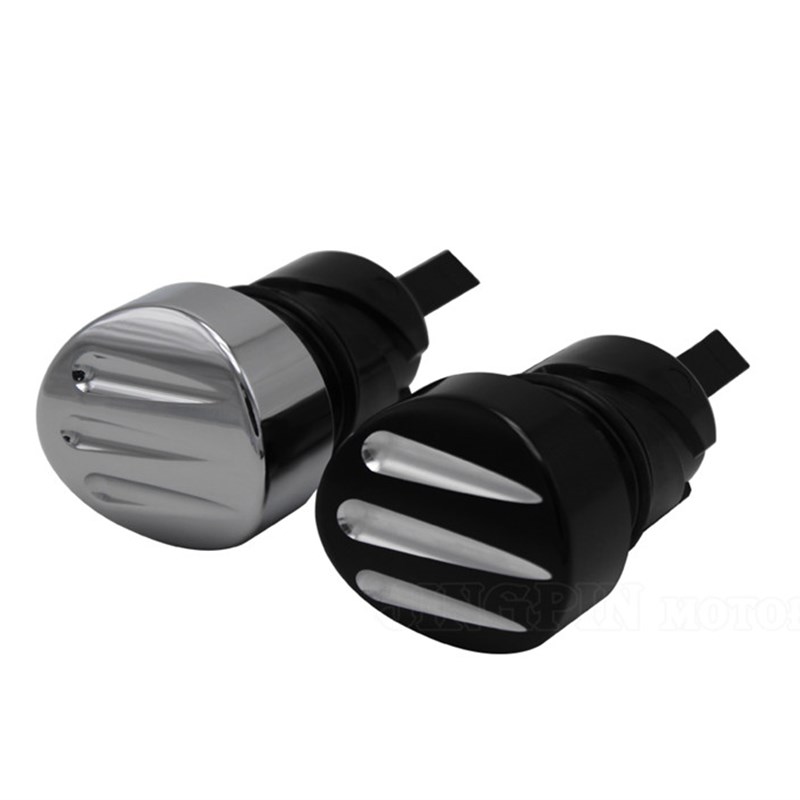 摩托哈雷改装配件XL883 1200 48爪纹机油尺量油尺复古 黑色电镀银