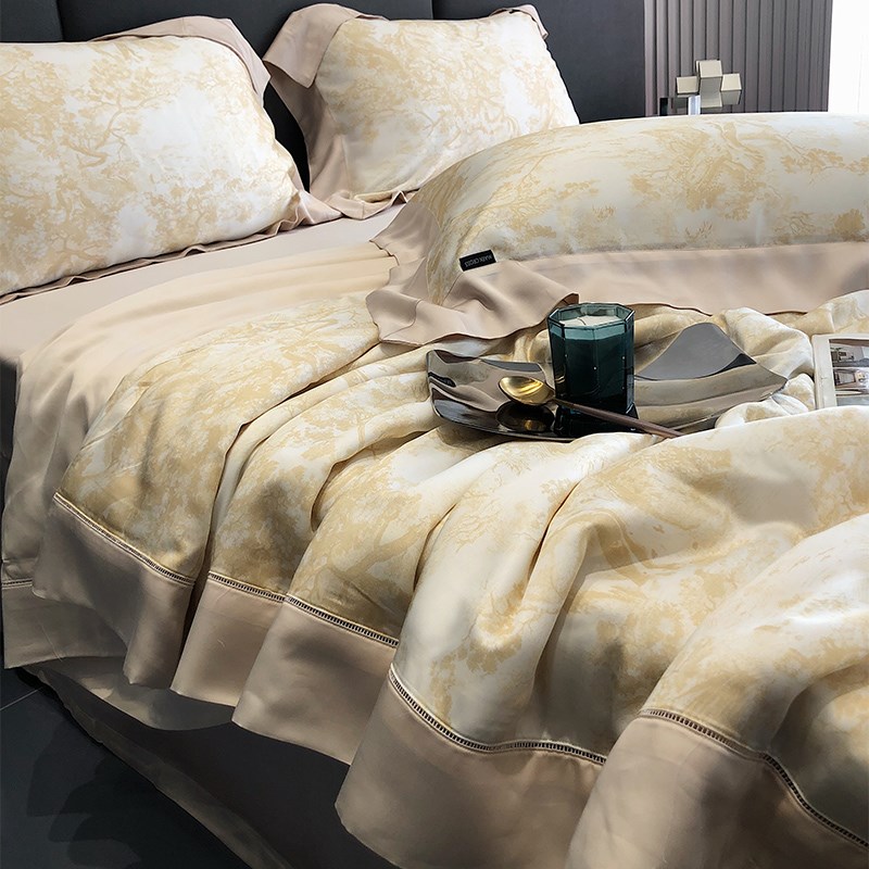 夏季100支莱赛尔天丝夏凉被四件套可机洗凉感冰丝空调被薄款被子