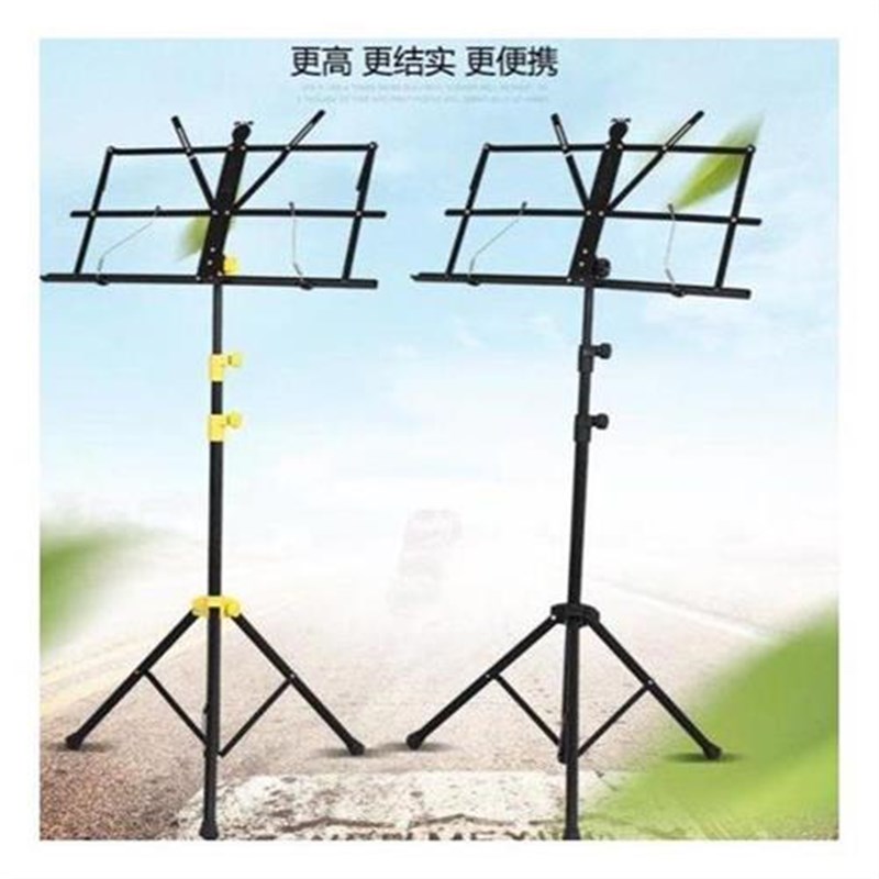 不锈钢折叠轻普架子桌面谱台架子吉他乐谱K架可架学生便携式可折