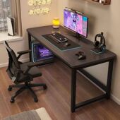 桌子家用工作电竞桌简易出租屋卧室办公桌学生学习书桌台式 电脑桌