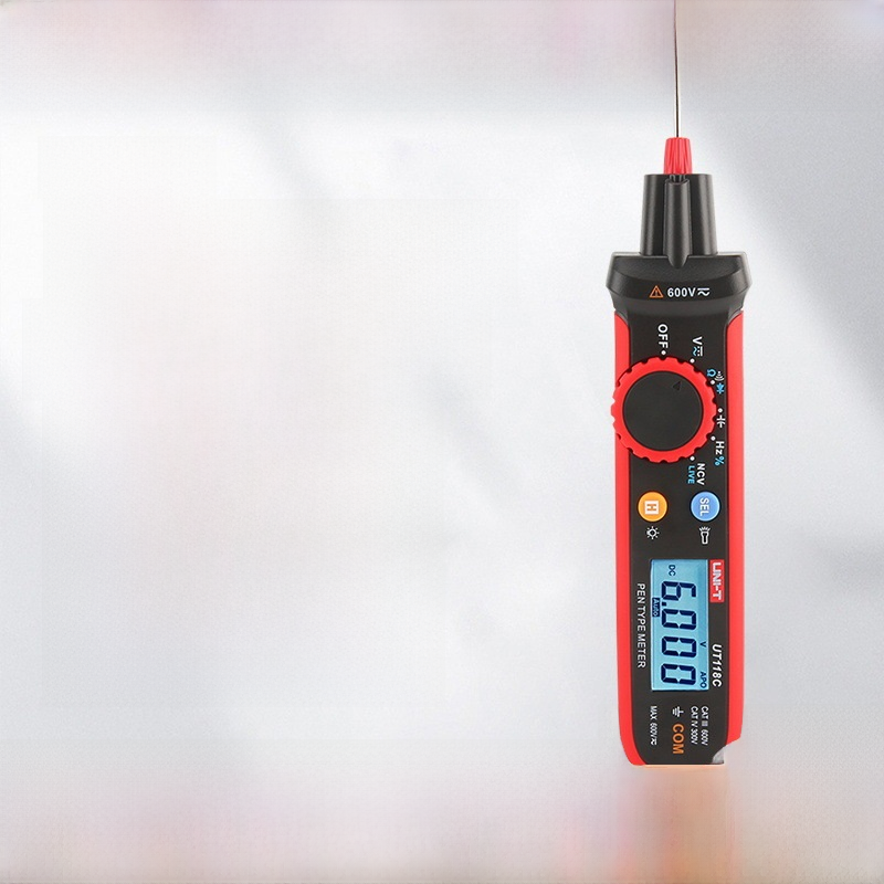 UnilideUt118C笔式万用表数字便携式小电笔式高精度智能防烧多功