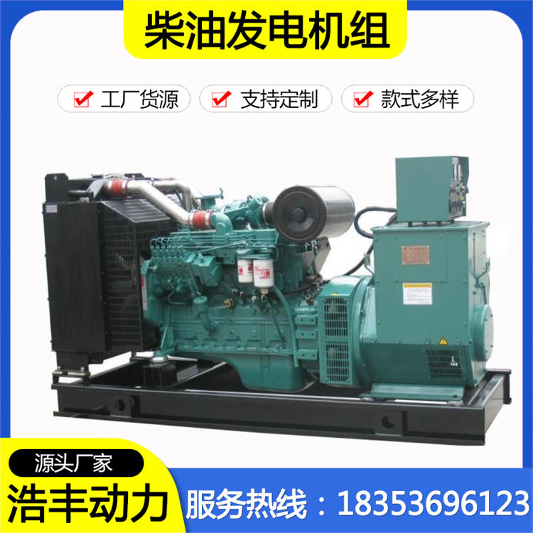 200kw康明斯柴油发电机组200千瓦常用电调全铜无刷四保护发电机组