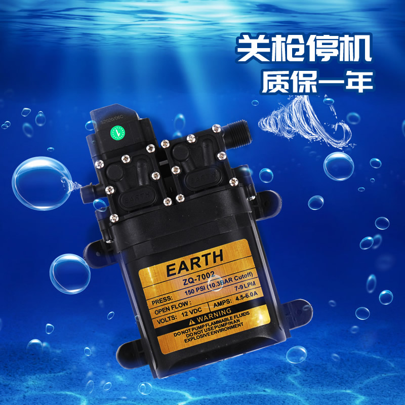 农用电动喷雾器12V洗车高压水泵双核动力回流果树高压直流打药