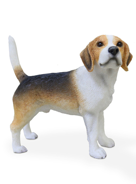 吉A厂家直销米格鲁比格犬仿真动物狗模型汽车摆件工艺品