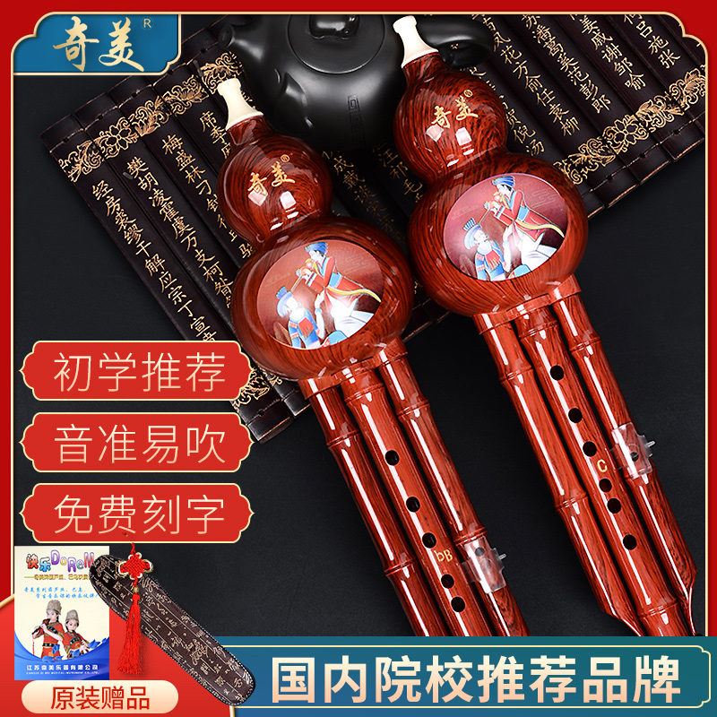 奇美葫芦丝初学者C调降B调儿童专业演奏防摔胡芦丝入门小学生专用