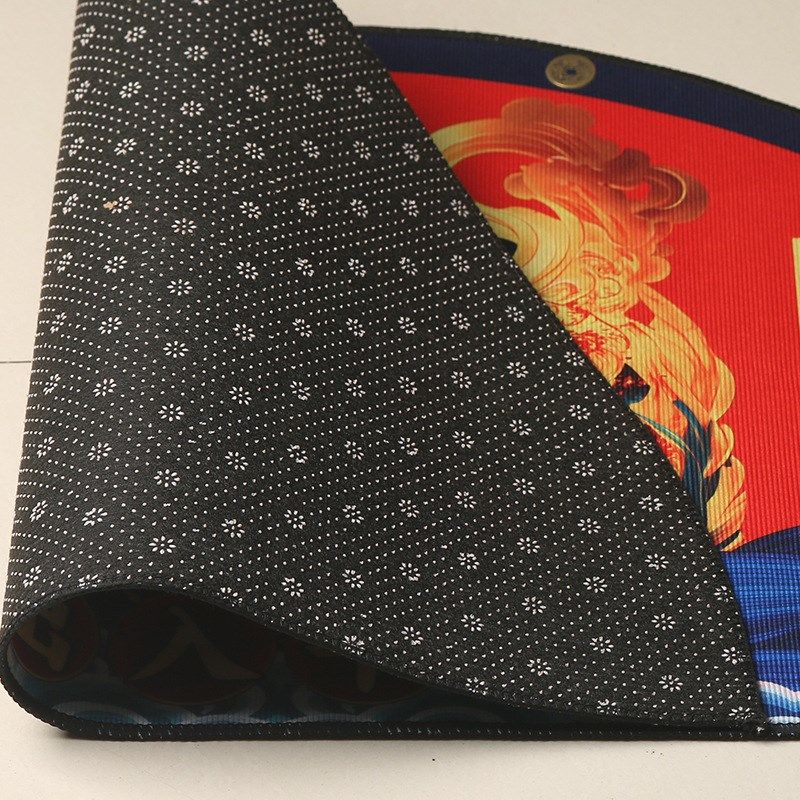 入户门五帝钱麒麟地垫加厚半月招财圆形防滑六帝铜钱2025新款蛇年