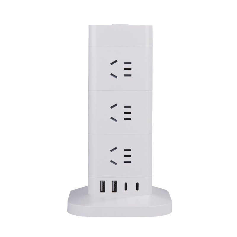 多功能USB立式插座塔式插座拓展插排带长线多插R位排插座办公桌面