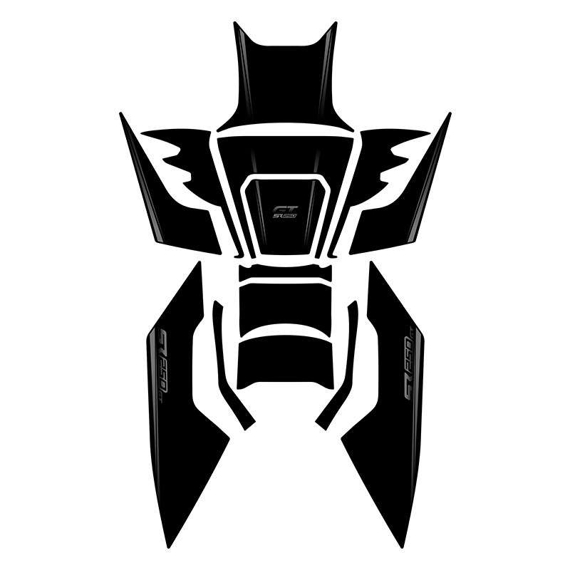 适用无极SR250GT防滑油箱贴加厚保护贴K改装件贴膜贴纸贴画装饰件