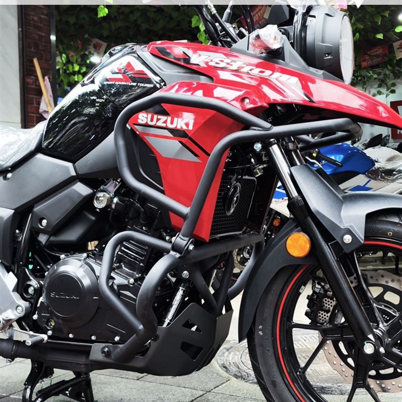 适用于铃木DL250-Ap保险杠dl250不锈钢前后护杠全包上防摔改装配