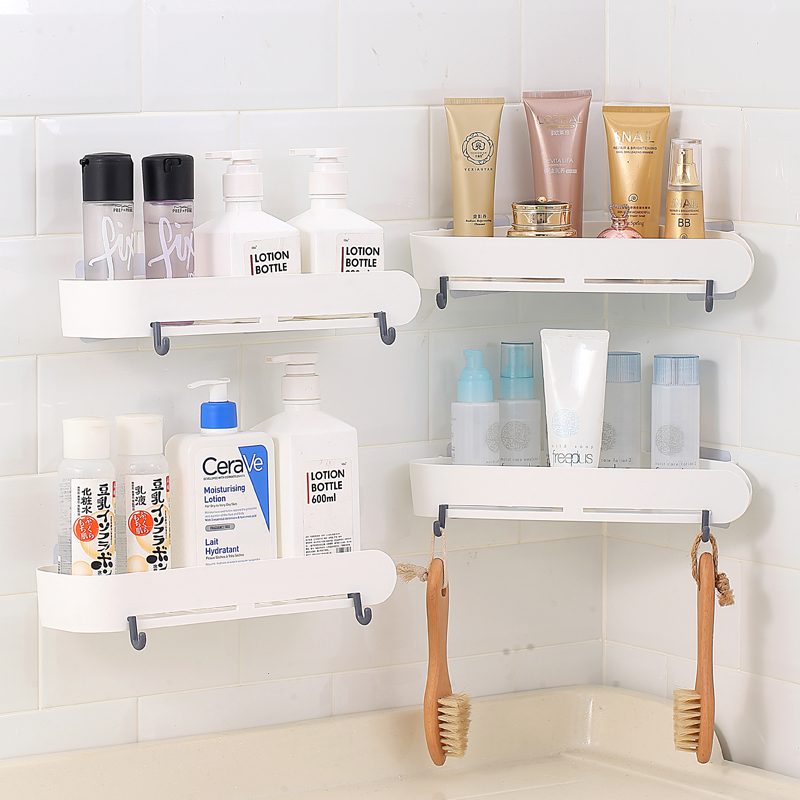 卫生间浴室免打孔洗漱台置物架厕所壁挂厨房收纳架子洗手间三角架