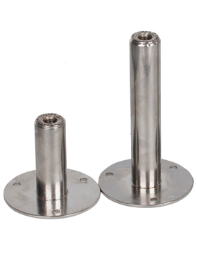 304不锈钢管夹托盘焊螺母圆柱管支架圆盘管卡管箍管架底座托架盘