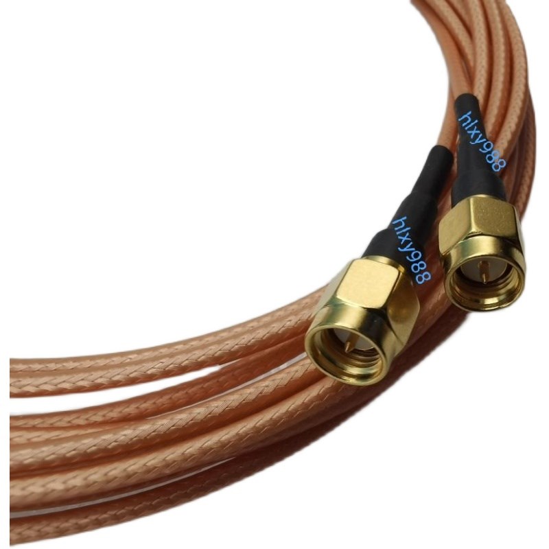 RG316特氟龙镀银射频馈线 SMA-JJ连接线SMA双公会RF延长线针/针