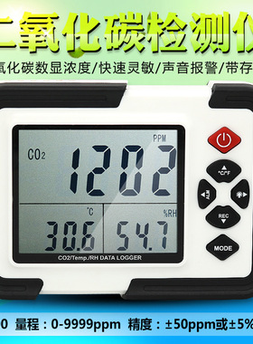 鑫思特HT2000二氧化碳检测仪 室内环境co2气体湿度温度监测记录仪