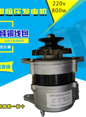 220V伏800W瓦1500W永磁交流电14V28V恒压纯铜线大功率直流发电机