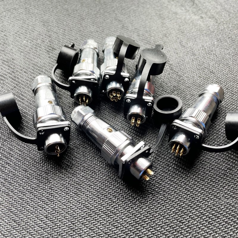 WS12威浦防水航空互插头AQ AS TQ连接器Aopulo插座2 3 4 5 6 7芯