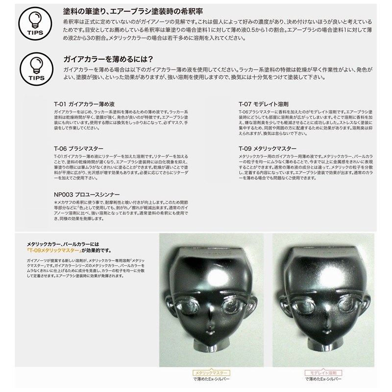GAIA 盖亚  金属 珍珠  溶剂 T-09  T09s T09m  100ml