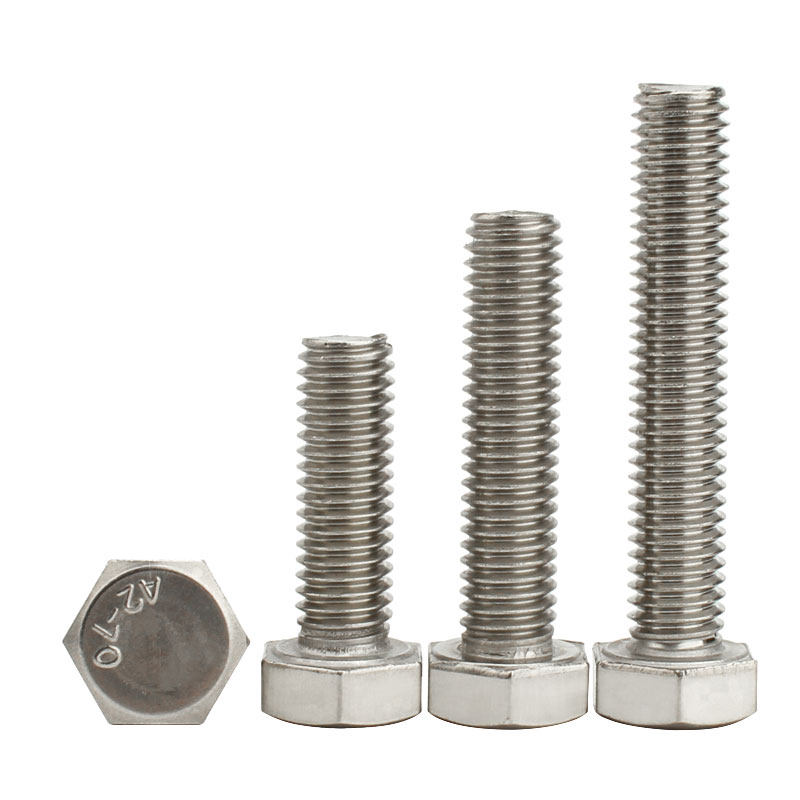 304不锈钢外六角螺丝螺钉加长螺栓螺杆螺丝杆M14M16M18M20M24
