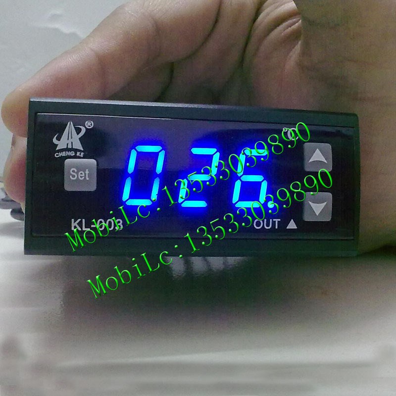 汽车数字式电子空调/冷气可调数字温度控制器AC12V温控开关DC12V