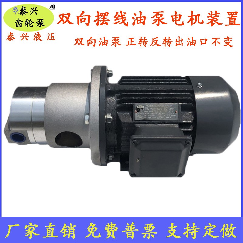 双向摆线齿轮油泵电机LB-BB4/6/10减速机循环润滑BBS-16/25三相20