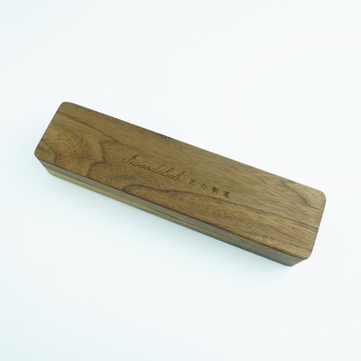 实木笔盒 黑胡桃笔盒丘吉尔大绅士钢笔礼盒 易乐木艺礼品手工制作