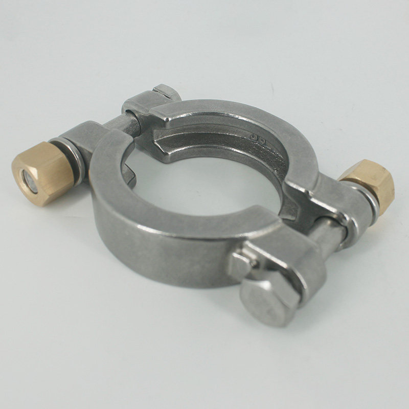 304不锈钢高压卡箍卫生级快装接头抱箍重型精铸固定卡盘管箍管夹