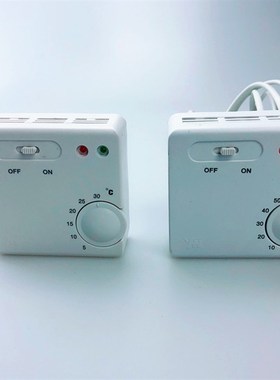 YH01L-01电采暖电暖气温控器地暖 电热膜炕温控开关5-30度10-60度