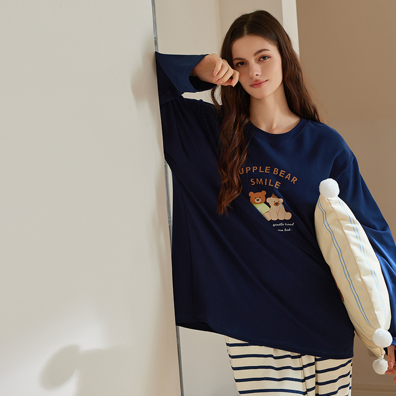 品册女士纯棉睡衣卡通甜美